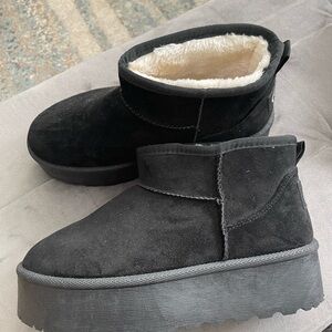 By Candie’s Platform Boots for Women Ultra Mini Ankle